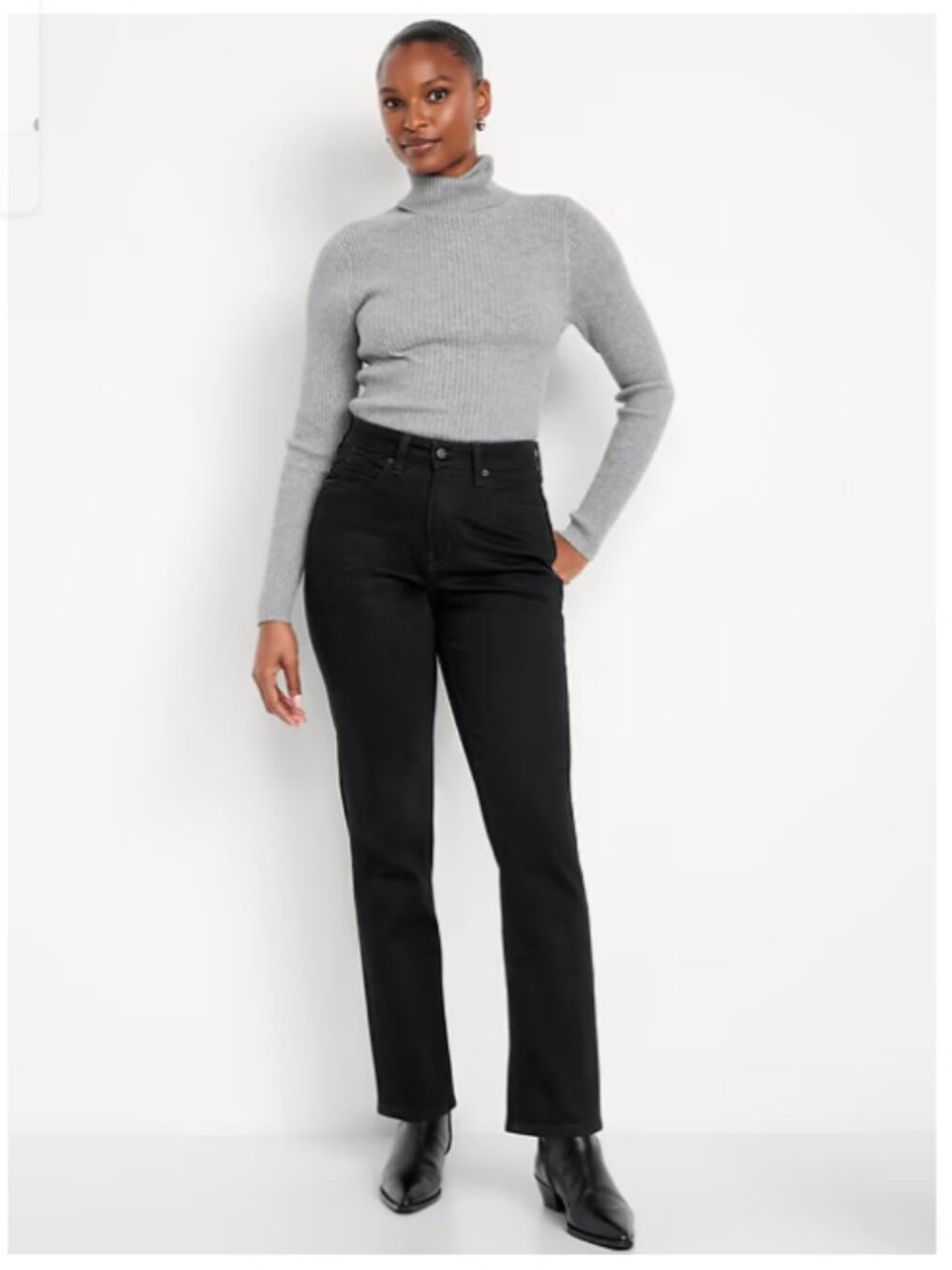 Old Navy Curvy Extra High-Waisted Straight Jeans Size 22